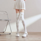 Chic and Playful Over the Knee Socks with Bow – Perfectly Cute Thigh High Socks for Trendy Kids - KawaSocks